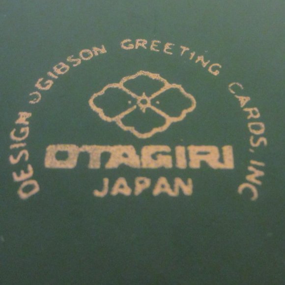 Ottagiri Japan Green Lacquer Gold Painted Ornament Box of Coasters Set - Picture 7 of 10